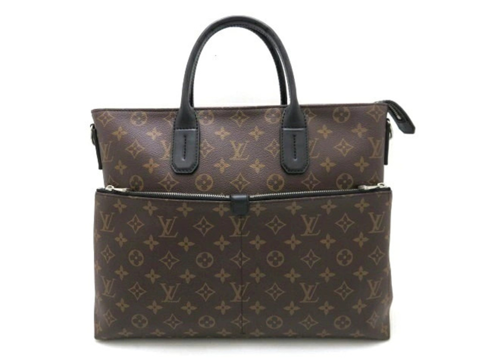 LOUIS VUITTON Bag Business Monogram Macassar Brown